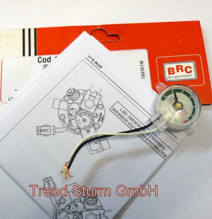 BRC Sensor MV Tankuhr 0-90 Ohm  Multiventil 0°