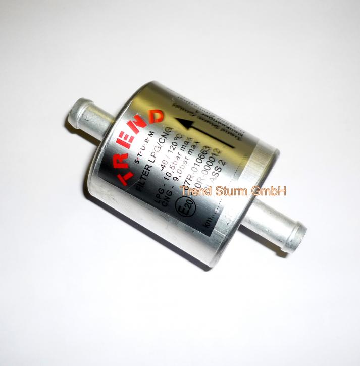 Universal - Gasfilter LPG Filter 12/12mm - silber