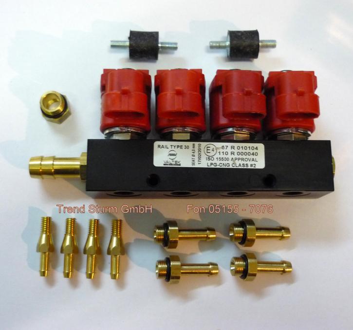 Valtek Rail 4Zyl. 3 Ohm Typ 30 rot